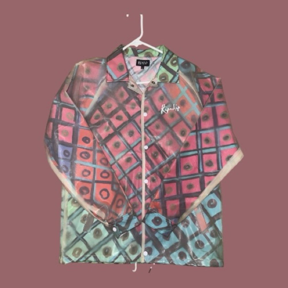 Ripndip Pastel Patterned rain coat